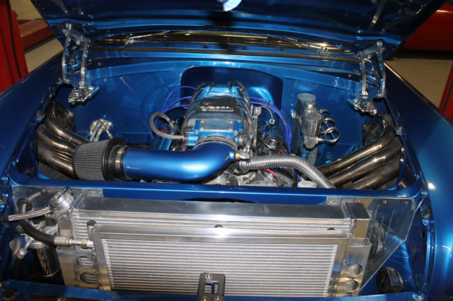 1955 ELECTRIC BLUE / WHITE Chevrolet Bel Air/150/210 HARDTOP