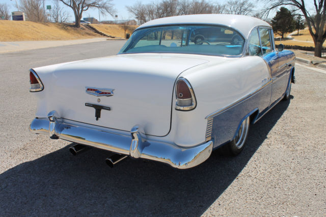 1955 ELECTRIC BLUE / WHITE Chevrolet Bel Air/150/210 HARDTOP