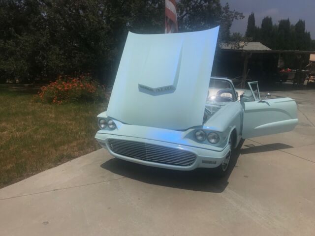 1959 Blue Ford Thunderbird Convertible