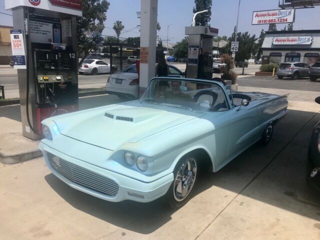 1959 Blue Ford Thunderbird Convertible