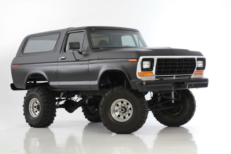 1978 Matte Black Ford Bronco SUV