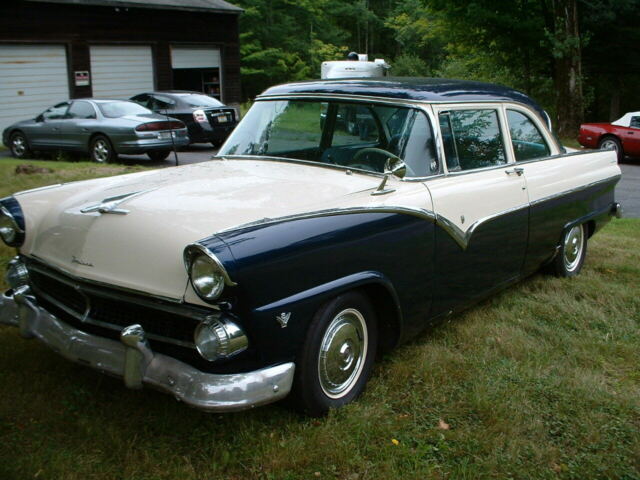 1955 Blue Ford Fairlane Sedan