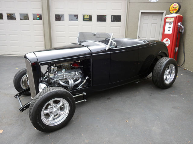 1932 Black Ford Highboy Roadster Convertible