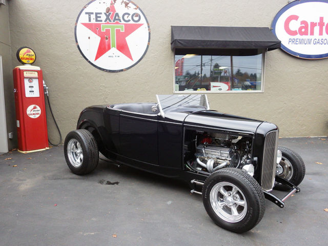 1932 Black Ford Highboy Roadster Convertible