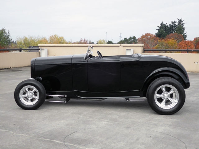 1932 Black Ford Highboy Roadster Convertible