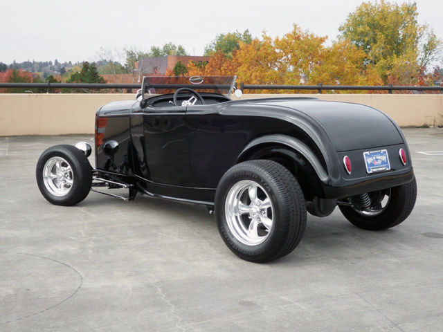 1932 Black Ford Highboy Roadster Convertible