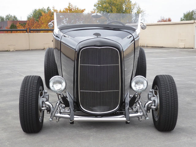 1932 Black Ford Highboy Roadster Convertible