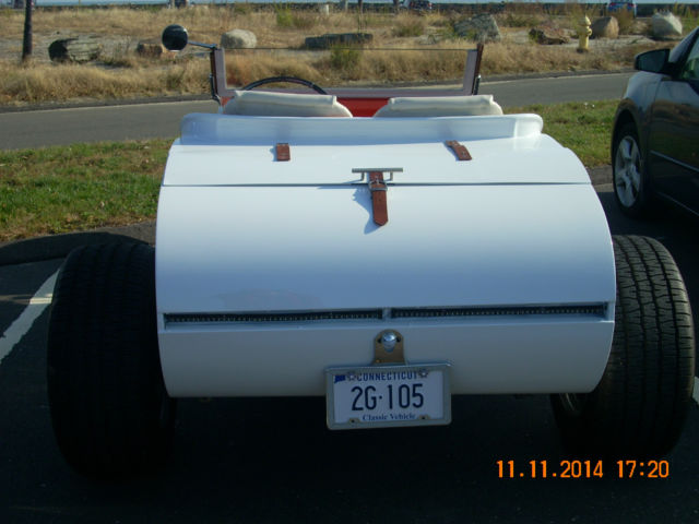 1923 white Ford Model T Convertible
