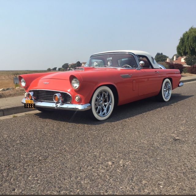1956 Red Ford Thunderbird 2dr w/Removable Hardtop