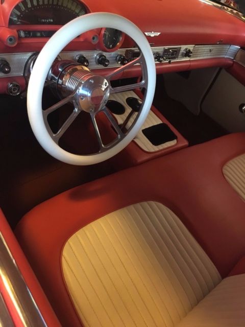 1956 Red Ford Thunderbird 2dr w/Removable Hardtop