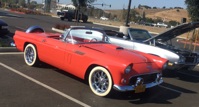 1956 Red Ford Thunderbird 2dr w/Removable Hardtop