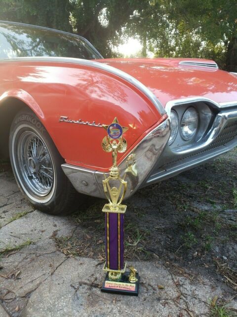 1962 Red Ford Thunderbird roadster