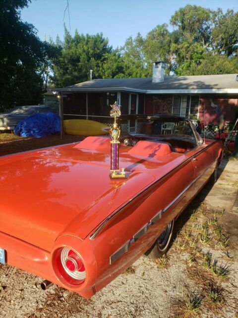 1962 Red Ford Thunderbird roadster