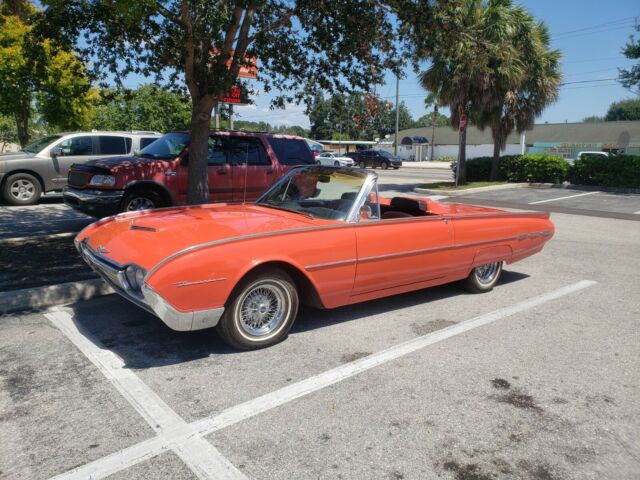 1962 Red Ford Thunderbird roadster