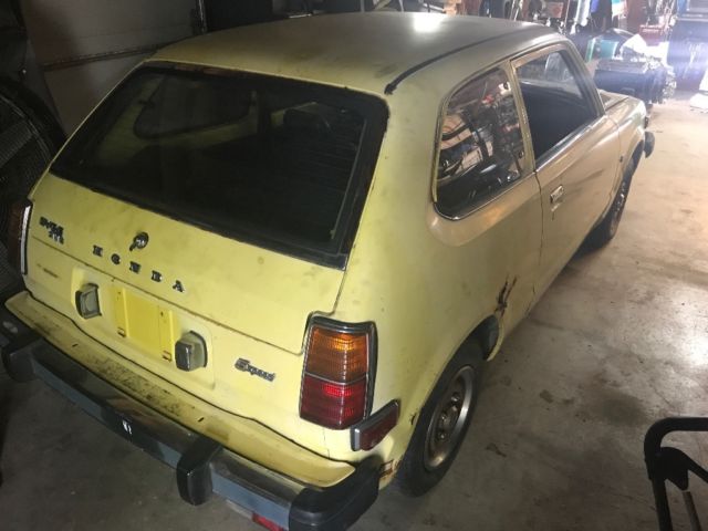 1978 Yellow Honda Civic Hatchback