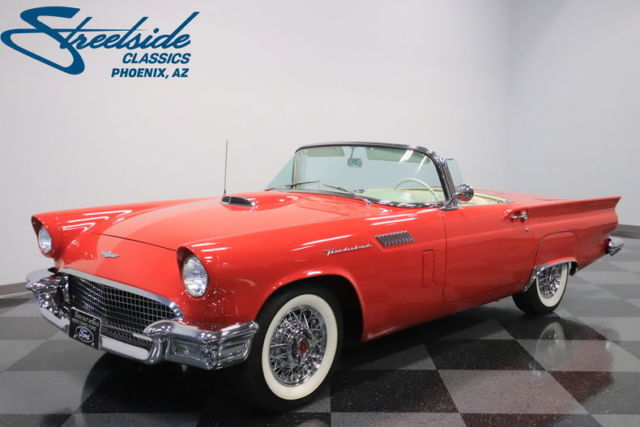 1957 Red Ford Thunderbird Convertible