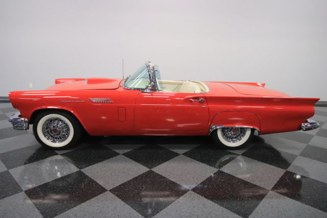 1957 Red Ford Thunderbird Convertible