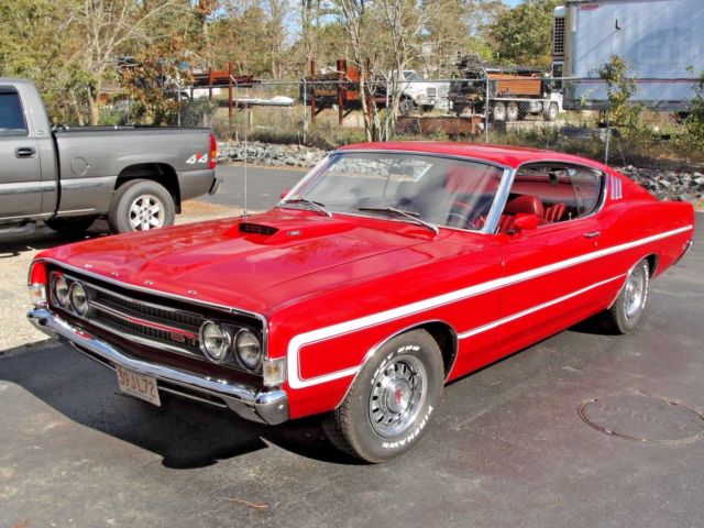 1969 Red Ford Torino Fastback