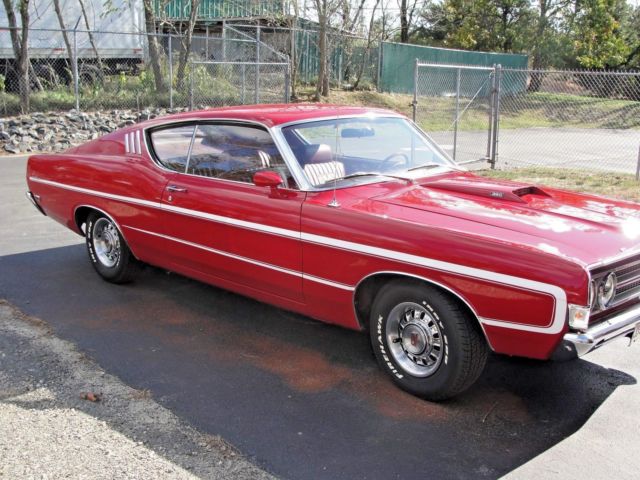 1969 Red Ford Torino Fastback