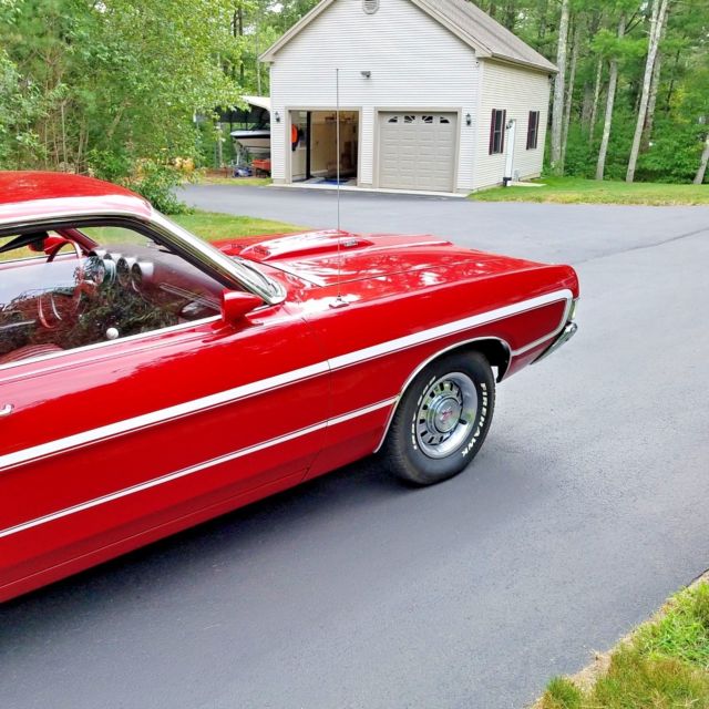 1969 Red Ford Torino Fastback