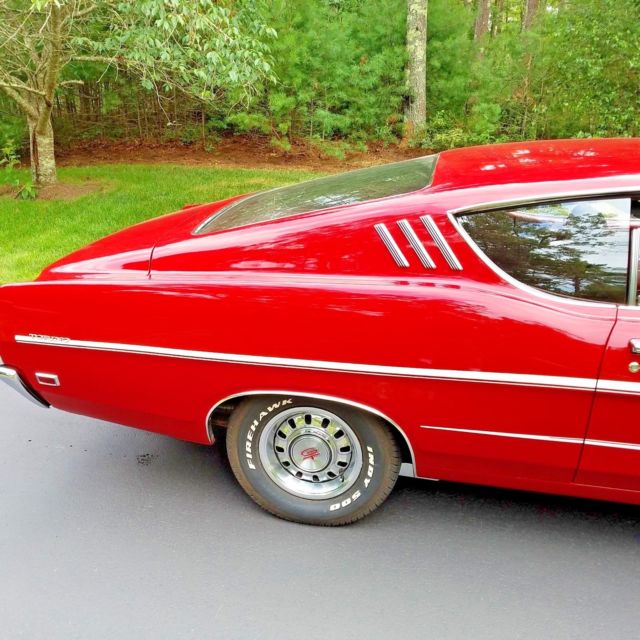 1969 Red Ford Torino Fastback
