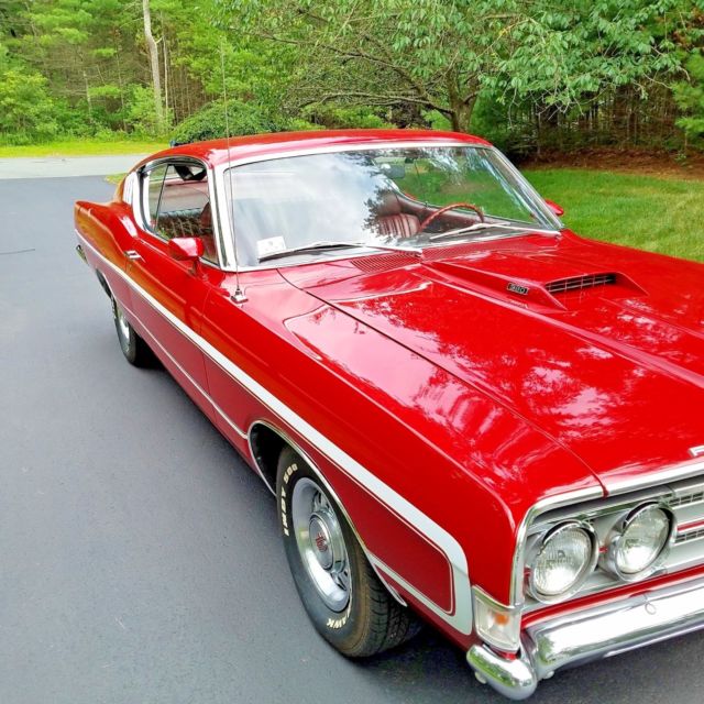 1969 Red Ford Torino Fastback