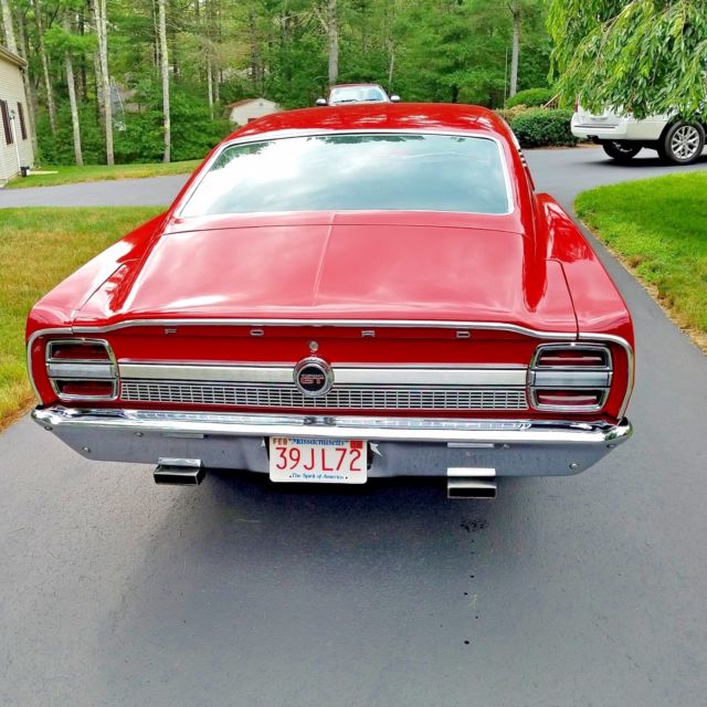1969 Red Ford Torino Fastback