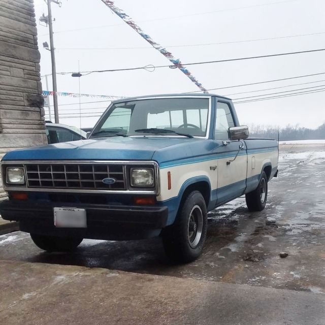 1983 Blue Ford Ranger Standard Cab Pickup