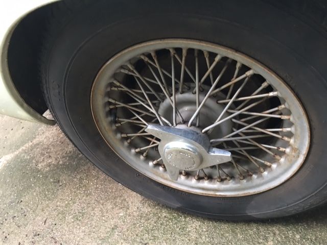 1970 white MG MGB hatchback