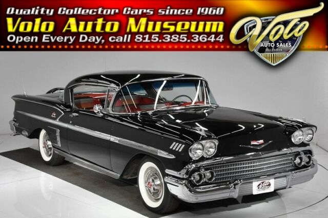 1958 Black Chevrolet Impala Coupe