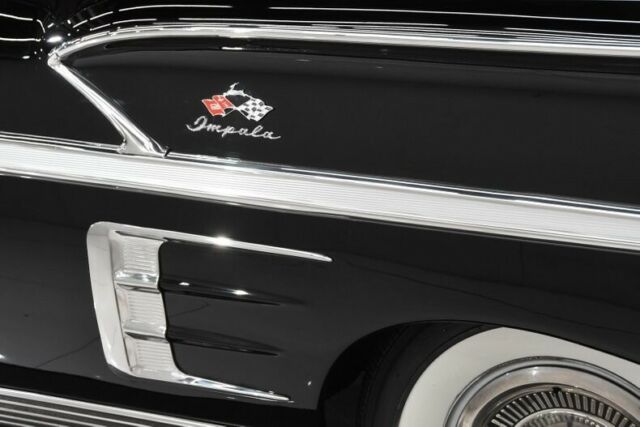 1958 Black Chevrolet Impala Coupe