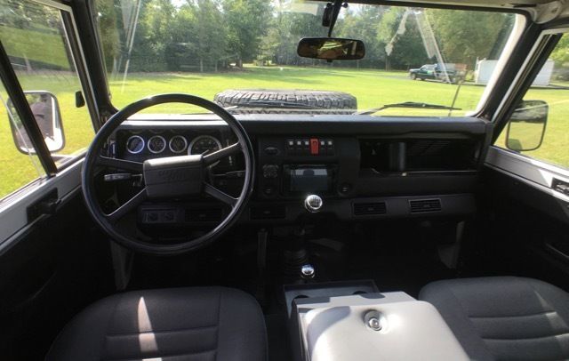 1989 White Land Rover Defender Convertible