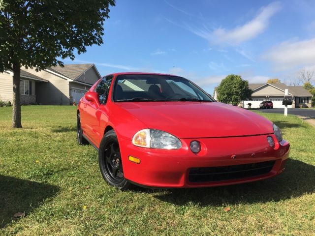1993 Red Honda Del Sol