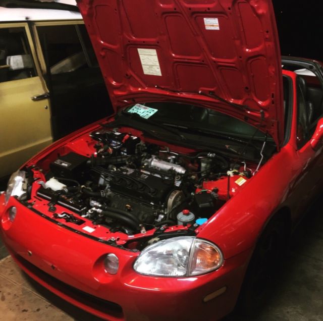 1993 Red Honda Del Sol