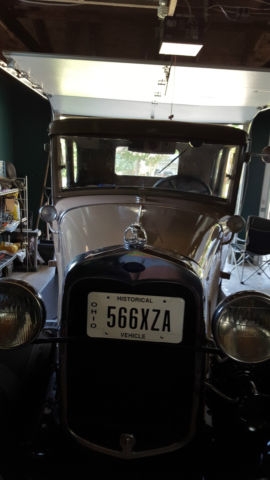 1931 Beige and Light Brown Ford Model A 2 door coupe