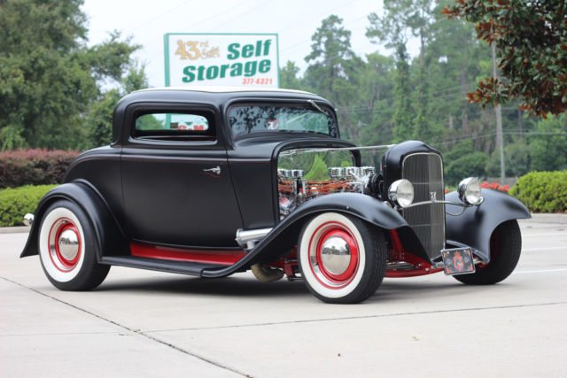 1932 Satin Black Ford Coupe Coupe