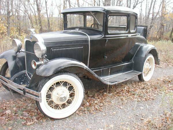 1930 Black Ford Model A Coupe