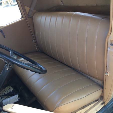 1928 Tan-Black Ford Model A Coupe