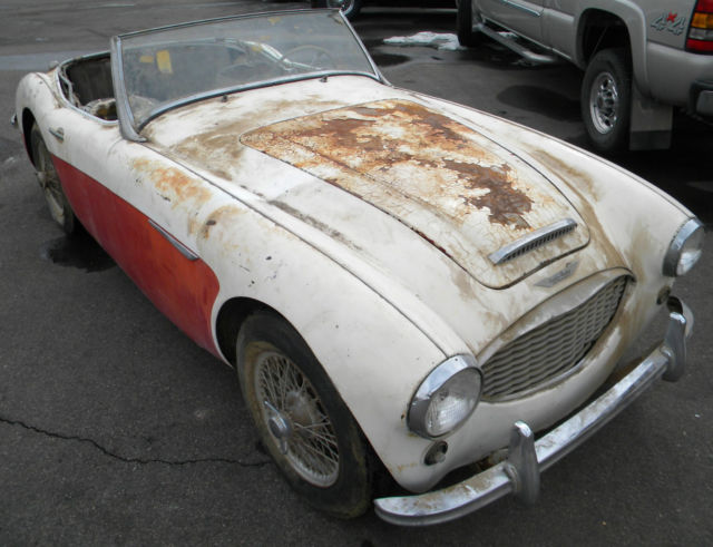 1957 White/Red Austin Healey Other Convertible