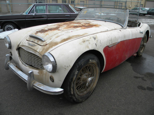 1957 White/Red Austin Healey Other Convertible