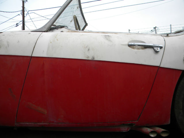 1957 White/Red Austin Healey Other Convertible