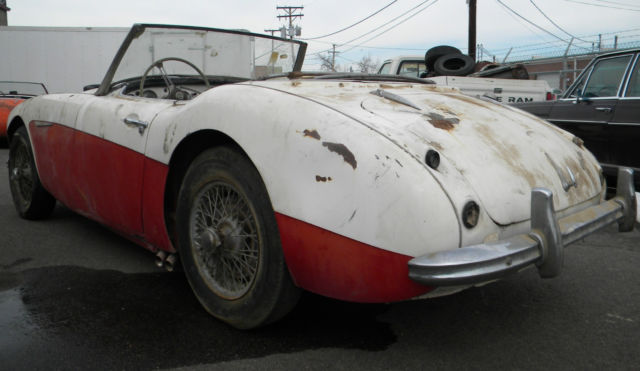 1957 White/Red Austin Healey Other Convertible