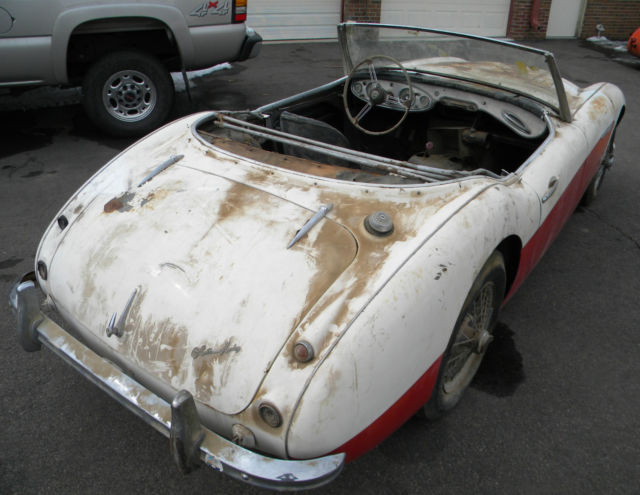 1957 White/Red Austin Healey Other Convertible