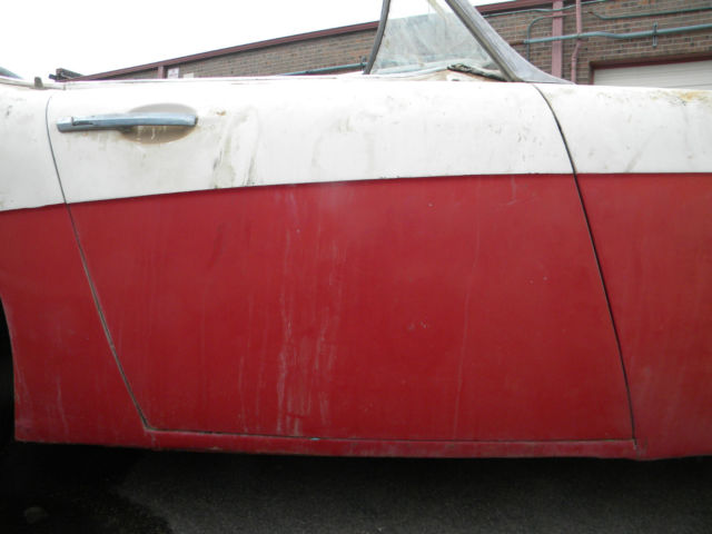 1957 White/Red Austin Healey Other Convertible