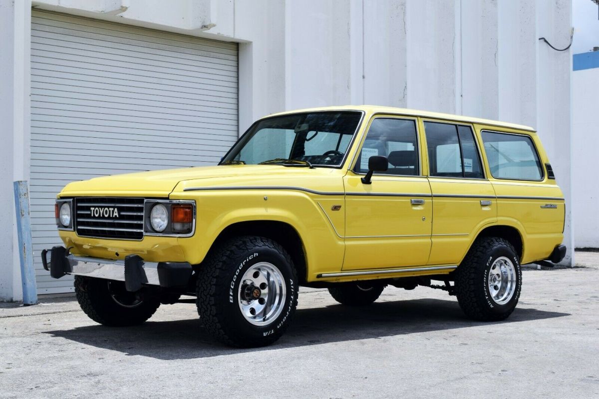 1985 Yellow Toyota Land Cruiser SUV
