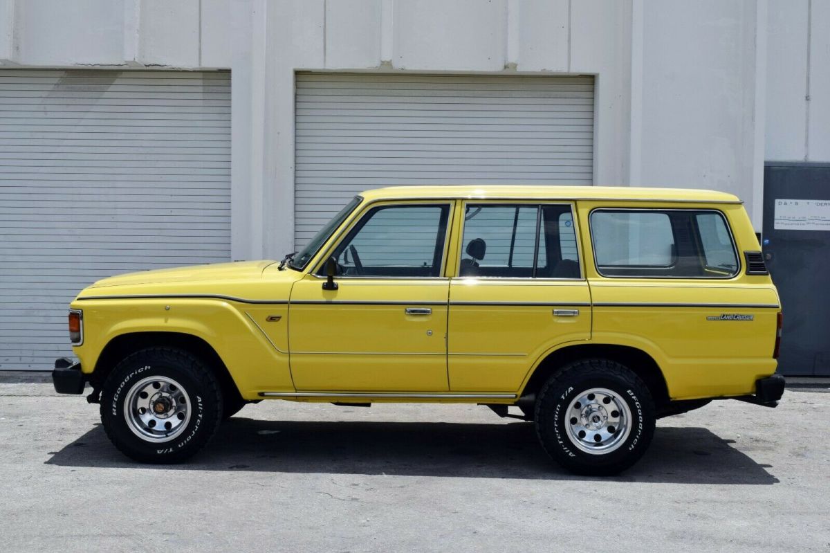 1985 Yellow Toyota Land Cruiser SUV
