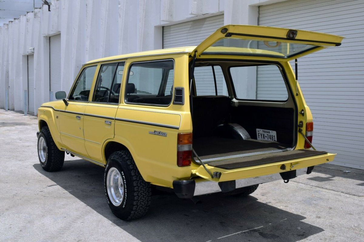 1985 Yellow Toyota Land Cruiser SUV