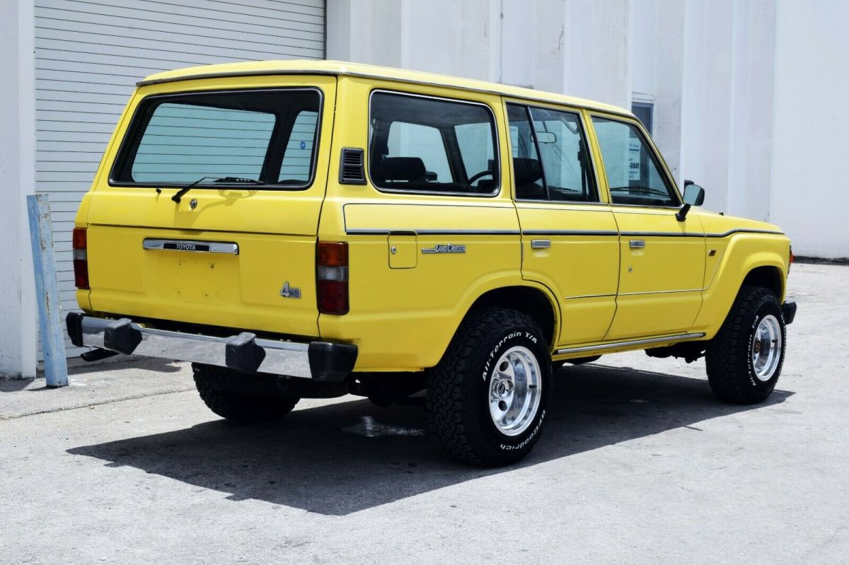 1985 Yellow Toyota Land Cruiser SUV