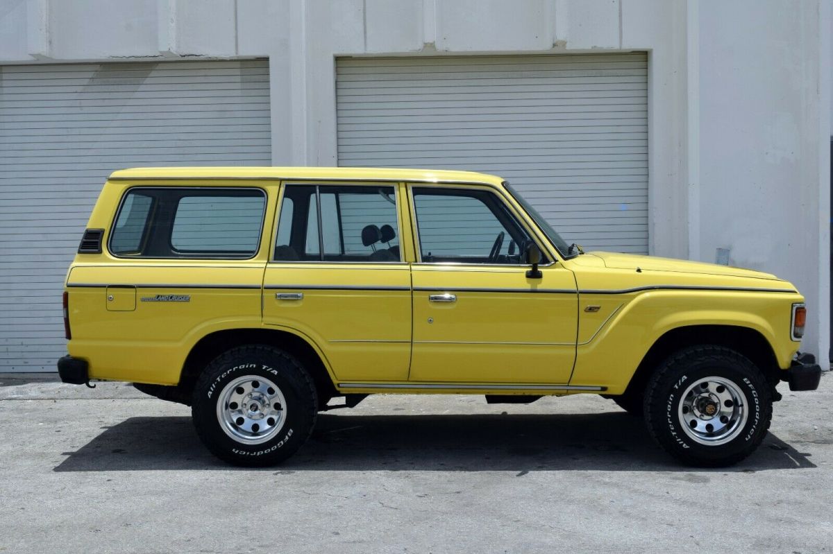 1985 Yellow Toyota Land Cruiser SUV