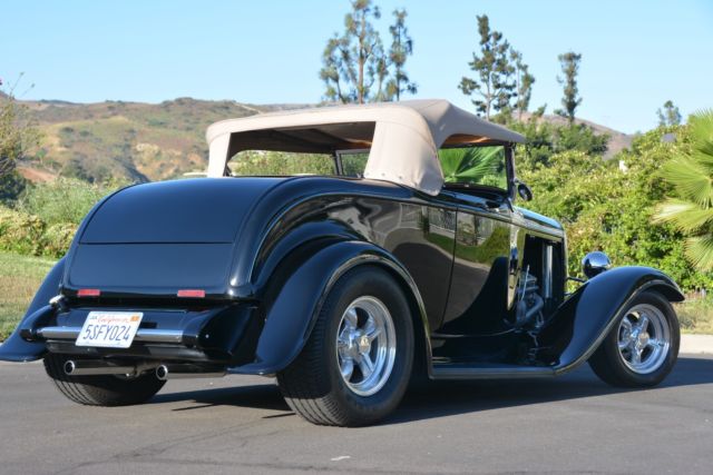 1932 Black Ford Roadster Convertible